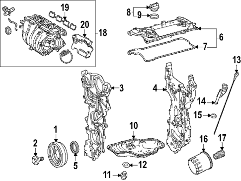 Engine Parts for 2025 Toyota Camry #0