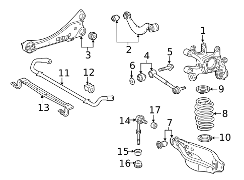Stabilizer Bar & Components for 2016 Scion iM #0