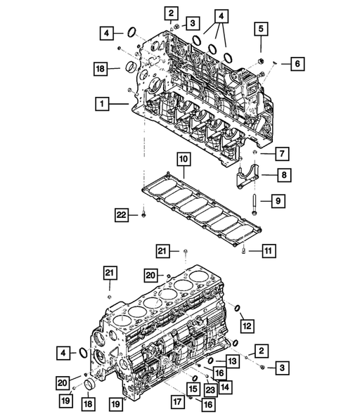 Cylinder Block for 2008 Dodge Ram 2500 #0