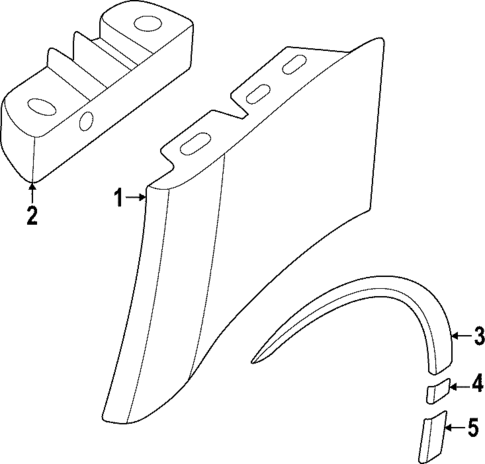 Exterior Trim - Fender for 2023 Porsche Taycan #0