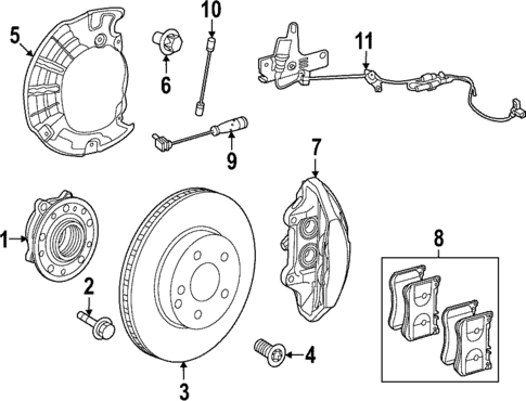 Front Brakes for 2025 Mercedes-Benz SL 55 AMG® #0