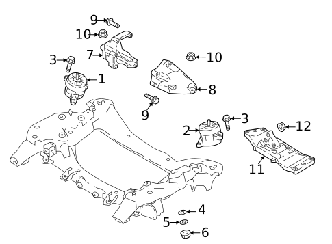 Engine & Trans Mounting for 2020 Kia Stinger #1