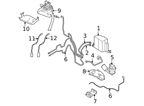 Emission Components for 2005 Volkswagen Phaeton #1