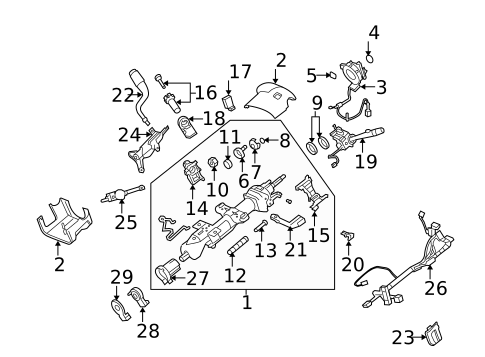 Shroud, Switches & Levers for 2008 Chevrolet Tahoe #0
