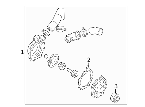 Water Pump for 2004 Mazda MPV #0