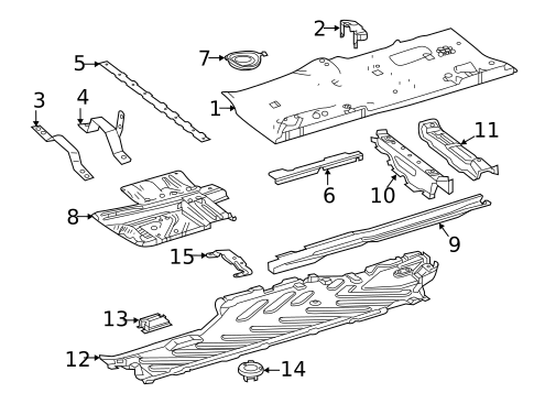 Floor & Rails for 2018 Mercedes-Benz E63 AMG S #1