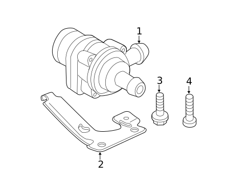 Water Pump for 2014 Audi TTS Quattro #1
