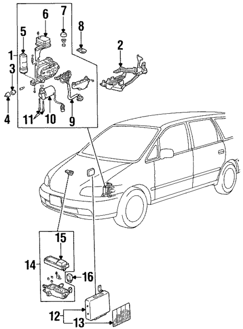 Anti-Lock Brakes for 1995 Honda Odyssey #0
