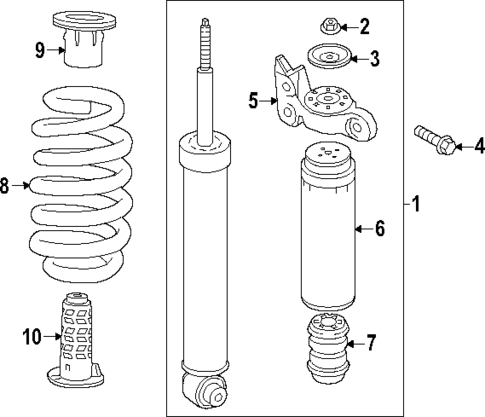 Shocks & Components for 2025 GMC Acadia #0