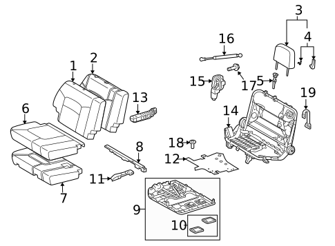 Third Row Seats for 2015 Lexus LX570 #3