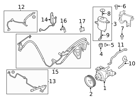 Pump & Hoses for 2014 BMW 640i xDrive Gran Coupe #0