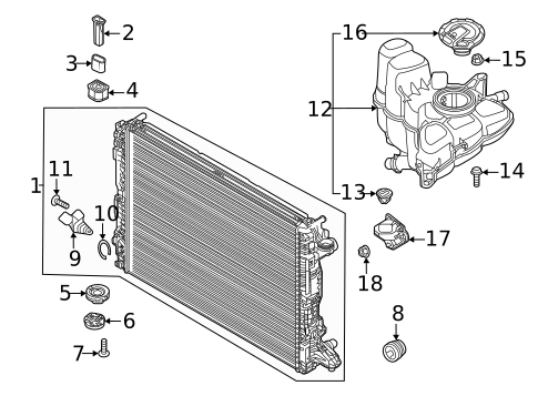 Radiator & Components for 2022 Audi S8 #0