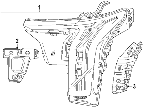 Headlamp Components for 2025 Cadillac OPTIQ #0