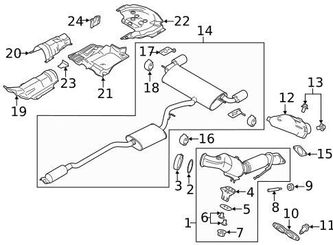 Exhaust Components for 2018 Lincoln MKC #0