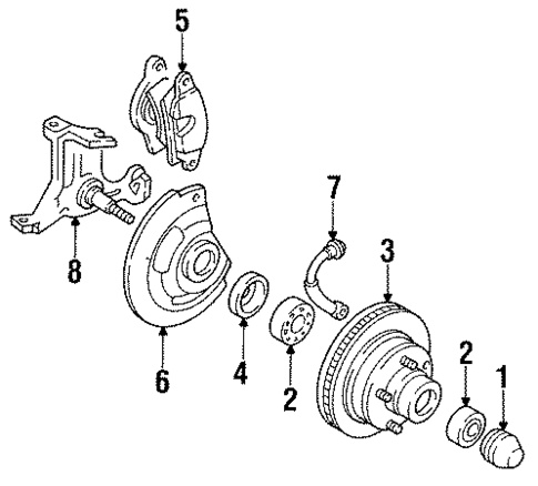 Front Brakes for 1995 Chevrolet Impala #0