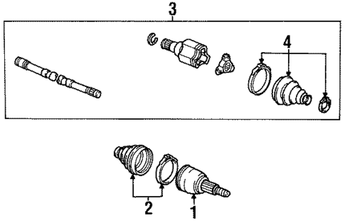 Axle Shaft for 1995 Lincoln Continental #0