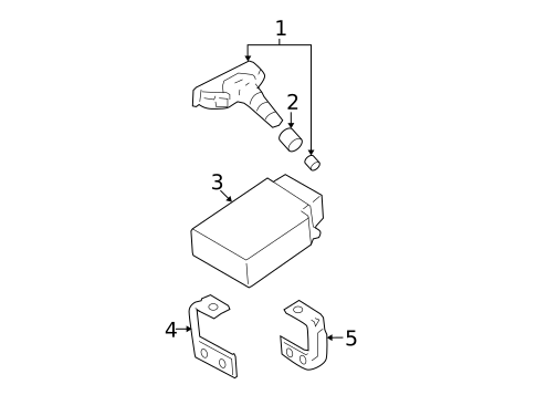 Tire Pressure Monitor Components for 2008 Kia Spectra5 #0