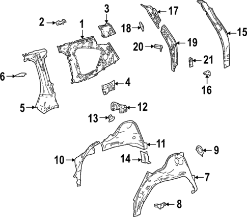 Inner Structure for 2025 Lexus LX700h #0
