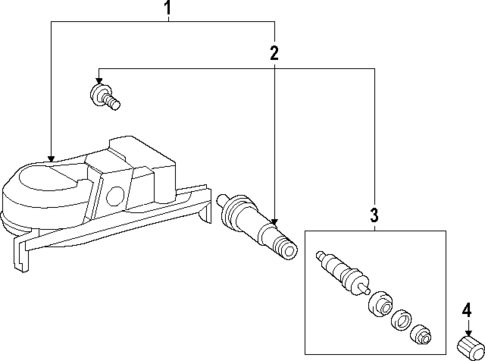 Tire Pressure Monitor Components for 2023 Lexus RX500h #0