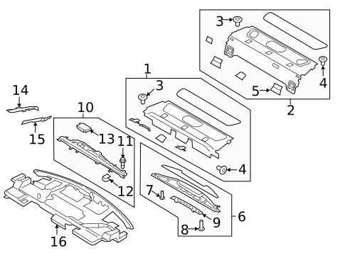 Interior Trim - Rear Body for 2017 Lincoln Continental #0