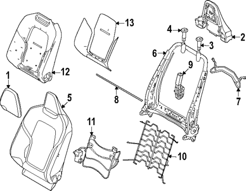 Passenger Seat Components for 2025 Volvo EX30 #2