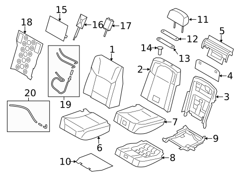 Rear Seat Components for 2013 BMW 750Li #0