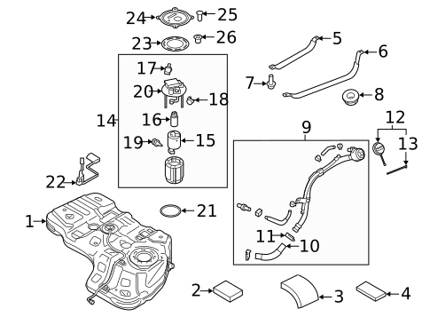 Emission Components for 2023 Hyundai Palisade #1