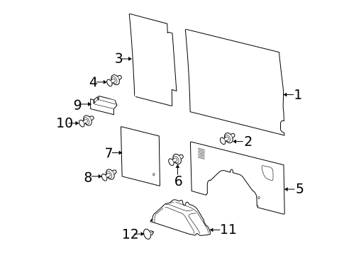 Interior Trim - Side Panel for 2021 Ford Transit-150 #6