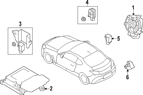 Air Bag Components for 2023 Subaru BRZ #1
