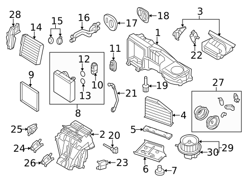 Evaporator & Heater Components for 2015 Volkswagen Golf #23