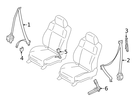 Seat Belt for 2018 INFINITI Q70 #0
