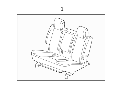 Rear Seat Components for 2014 Chevrolet Equinox #3