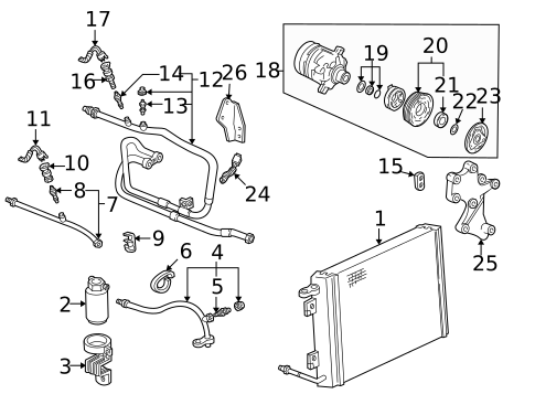 A/C Clutch & Compressor for 1993 Chevrolet Camaro #0