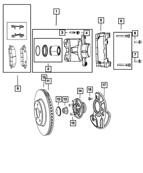 Front Brakes for 2005 Dodge Magnum #2