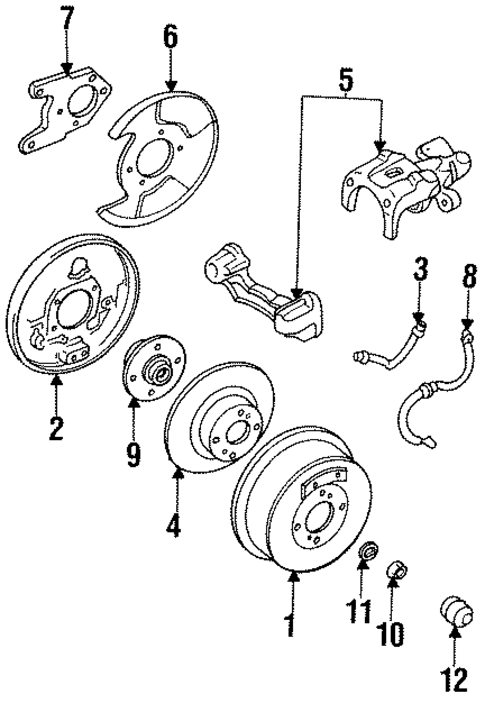 Rear Brakes for 1991 Nissan Stanza #0