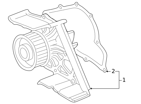 Water Pump for 2005 Audi A4 #0