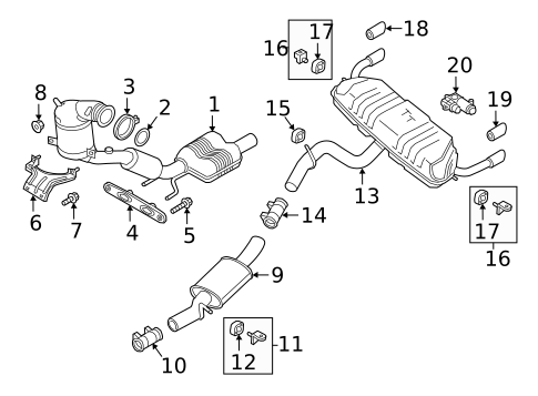 Exhaust Components for 2020 Audi TT Quattro #0