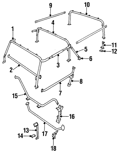 Roof & Components for 1994 Land Rover Defender 90 #0