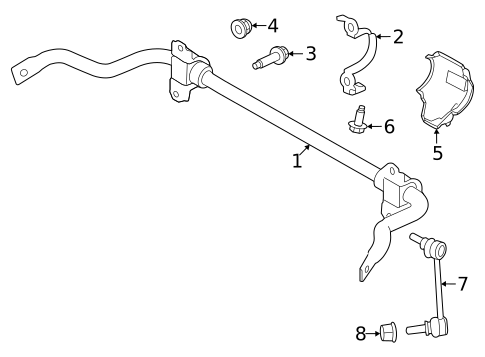 Stabilizer Bar & Components for 2023 Land Rover Defender 90 #7