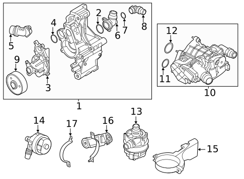 Water Pump for 2022 BMW X3 #0
