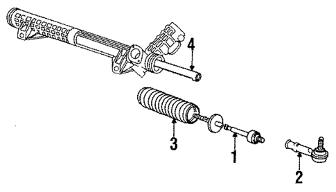 Steering Gear & Linkage for 1992 Volvo 960 #1
