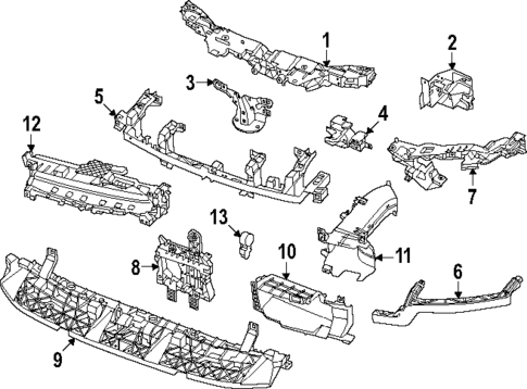 Radiator Support for 2025 Porsche Macan #0