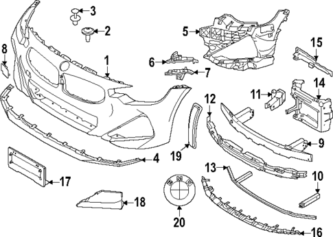 Bumper & Components - Front for 2024 BMW M240i xDrive #0