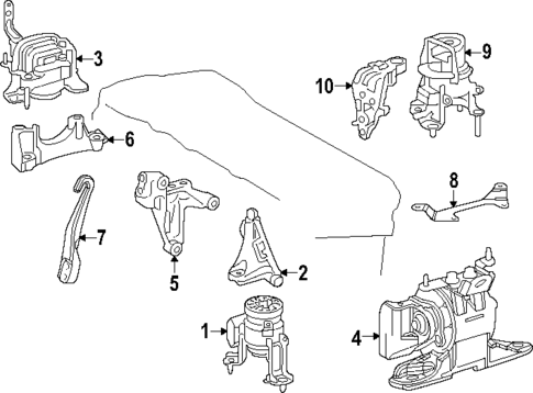 Engine & Trans Mounting for 2025 Lexus TX500h #0