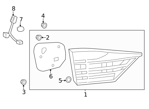 Bulbs - Chassis for 2015 Lexus ES350 #3