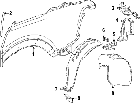 Quarter Panel & Components for 2025 Cadillac ESCALADE IQ #0