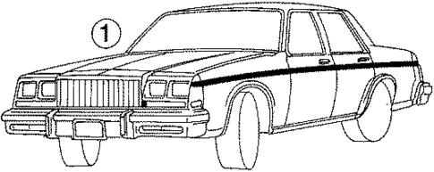 Stripe Tape for 1985 Buick Electra #1