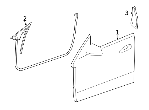 Door & Components for 2014 Mercedes-Benz E350 #1