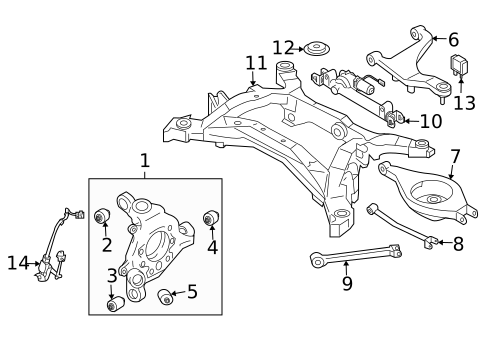 Rear Suspension for 2008 INFINITI G35 #1