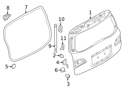 Gate & Hardware for 2014 INFINITI QX80 #1